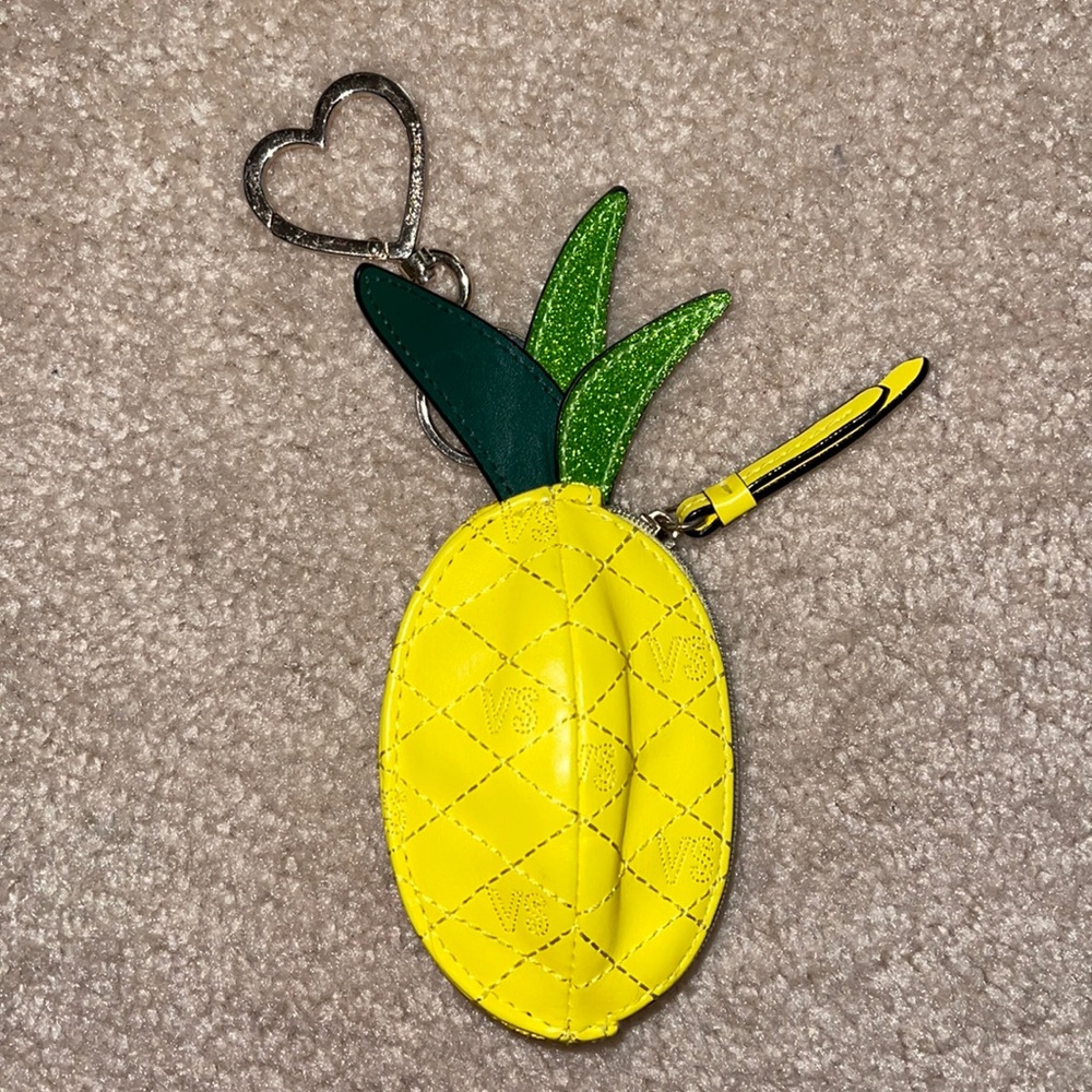 Victoria secret pineapple keychain/coin purse